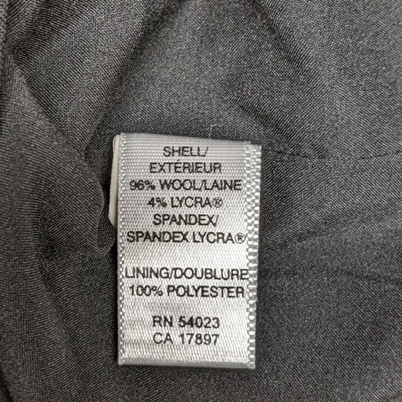 Banana Republic Skirt Women Size 2 Wool Blend Stretch Back Zip Knee Hi Black - Picture 6 of 6